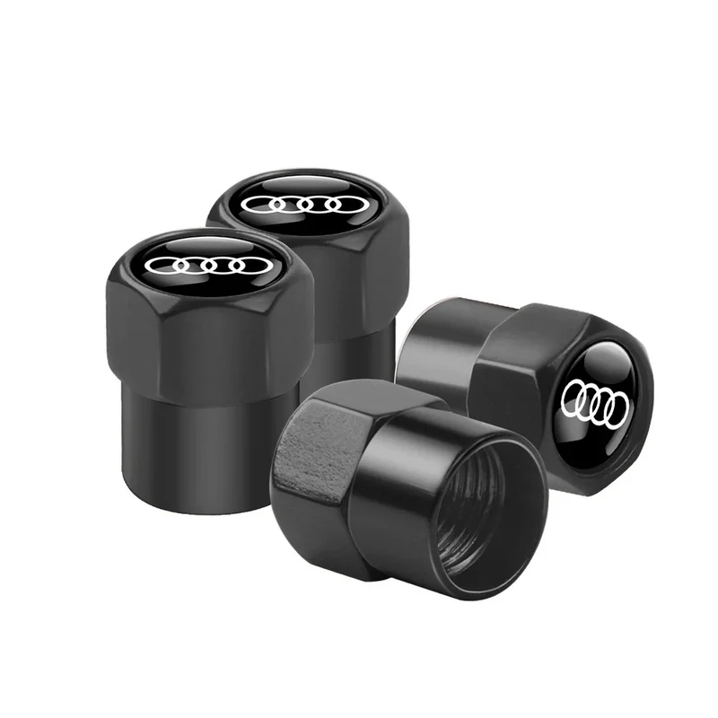 Bouchon Valve Audi Aluminium noir