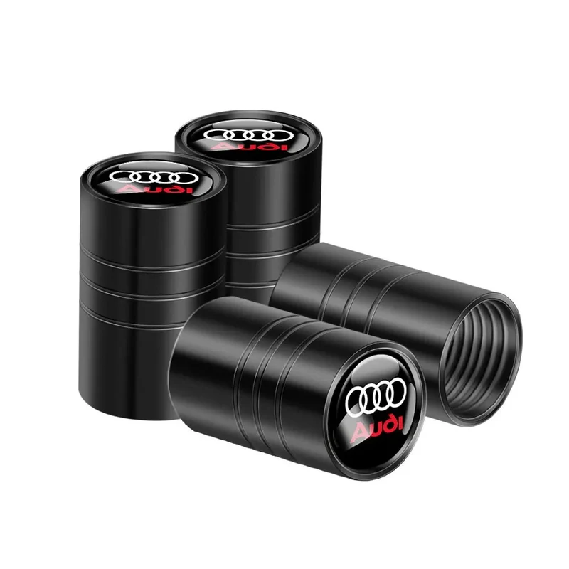 Bouchon Valve Audi Aluminium noir