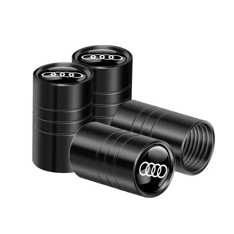 Bouchon Valve Audi Aluminium noir