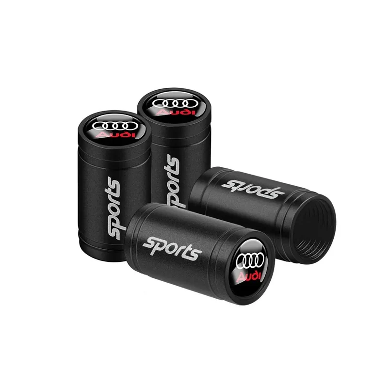 Bouchon Valve Audi Aluminium noir