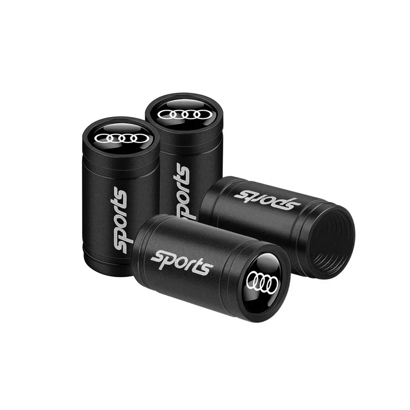 Bouchon Valve Audi Aluminium noir