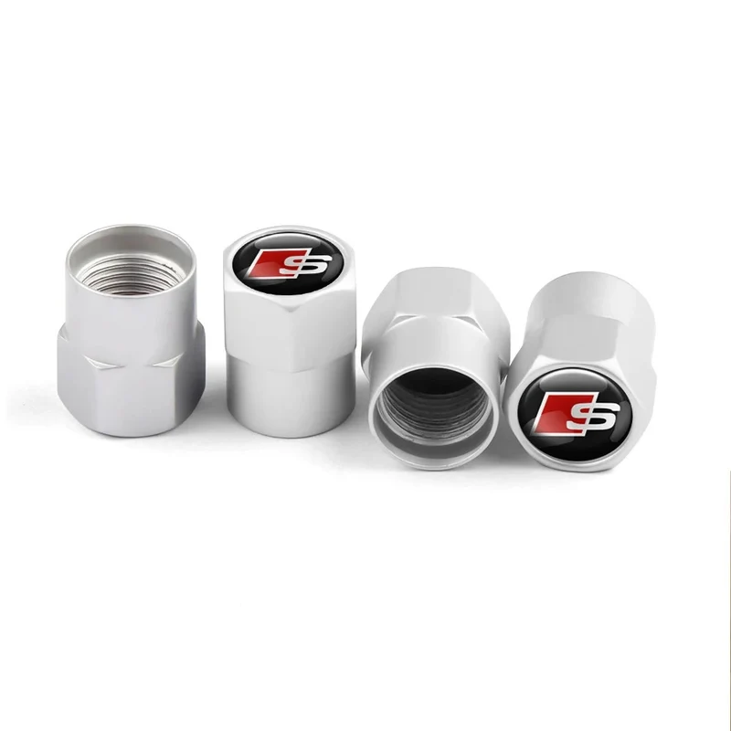 Bouchon Valve Audi métal argent