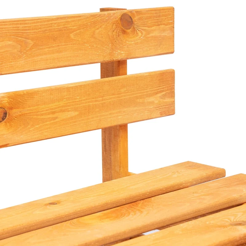 Banc de jardin meuble de patio d'extérieur terrasse palette de jardin 110 x 65 x 55 cm bois marron miel 02_0011837