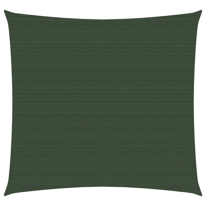 Voile toile d'ombrage parasol 160 g/m² vert foncé 6 x 6 m PEHD 02_0009442