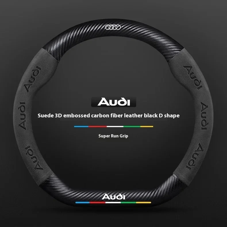 Couvre volant Audi fibre de carbone