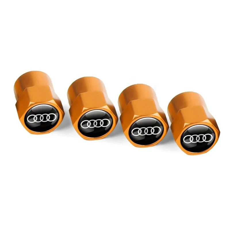 Bouchon Valve Audi métal orange