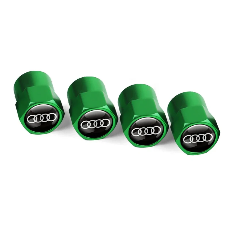 Bouchon Valve Audi métal vert