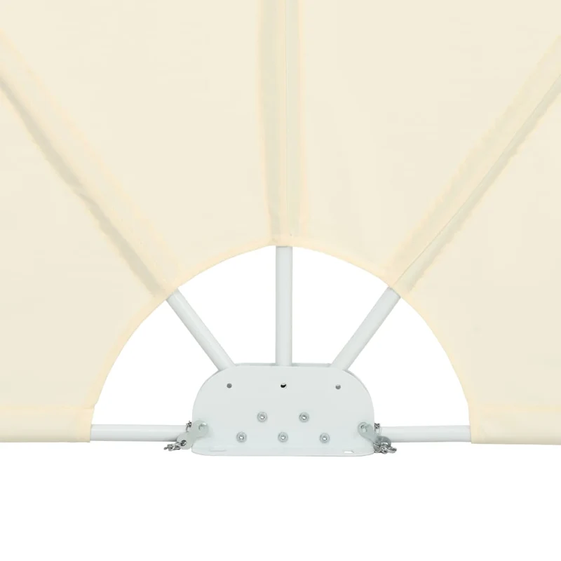Auvent paravent store brise-vue latéral rétractable de patio jardin terrasse balcon protection visuelle écran 300 x 200 cm crème 02_0007068