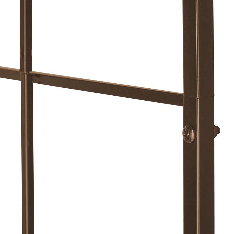 Arche à rosiers décorative arrondie jardin support robuste 200 x 120 x 30 cm en métal noir 13_0014979