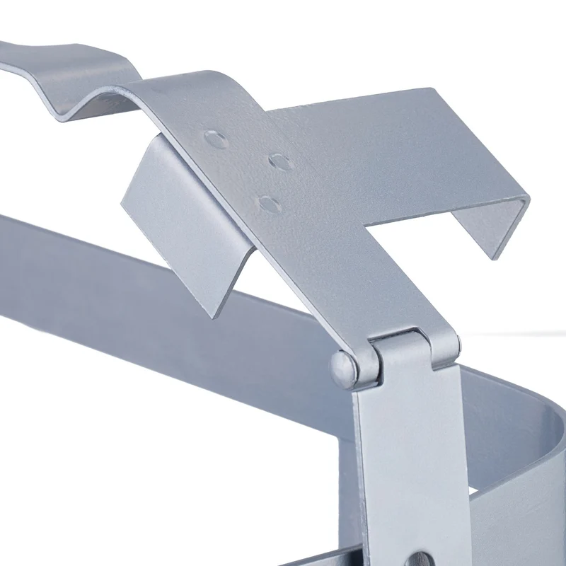 Porte-jerrycan verrouillable support pratique fixation stable véhicule transport sécurisé 40 x 30 x 15 cm en fer noir 13_0014499