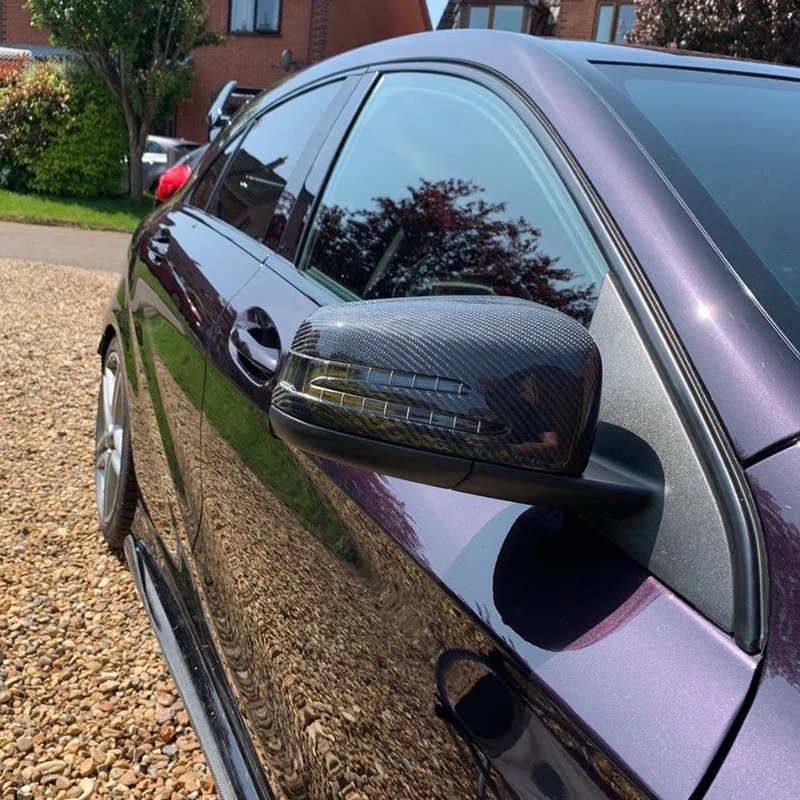 Coque rétroviseur Mercedes Benz véritable fibre de carbone
