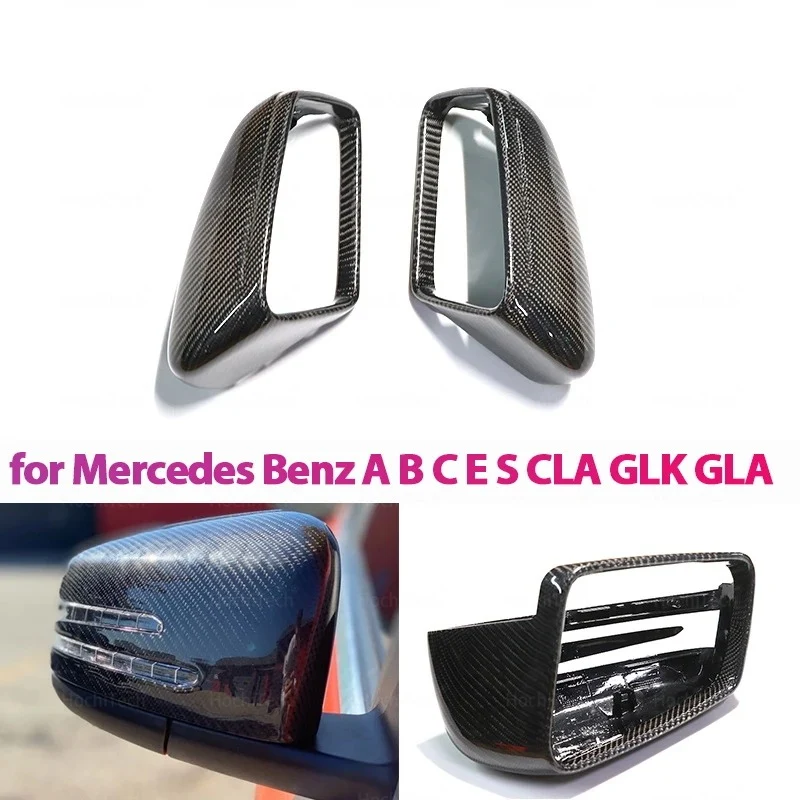 Coque rétroviseur Mercedes Benz véritable fibre de carbone