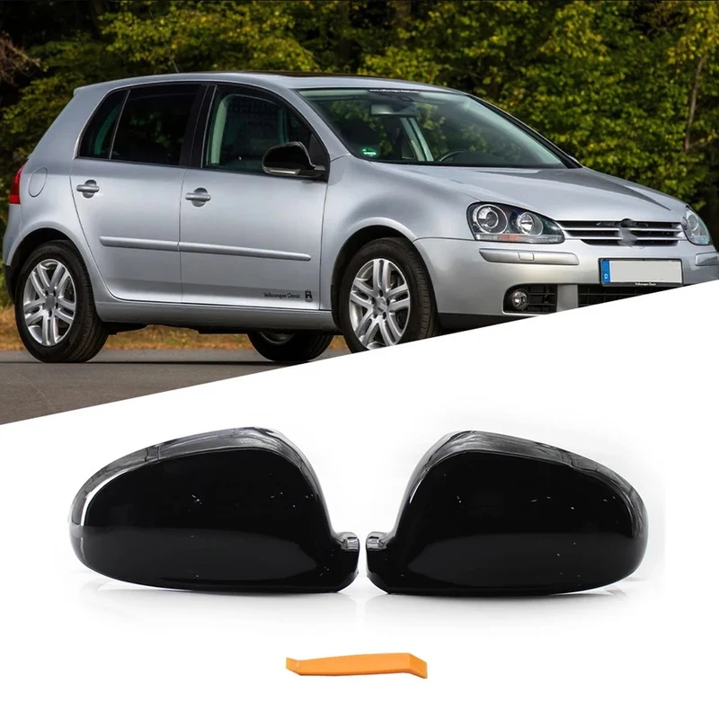 Coque rétroviseur Golf 5 (2003-2008) noir brillant