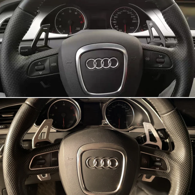Extension palette au volant Audi aluminium