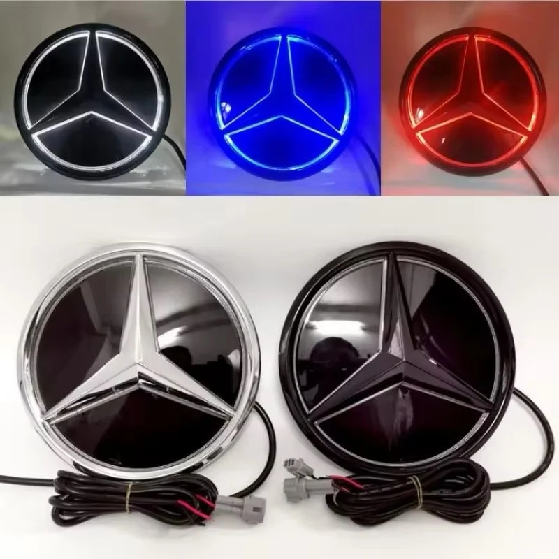 Logo lumineux Mercedes calandre LED