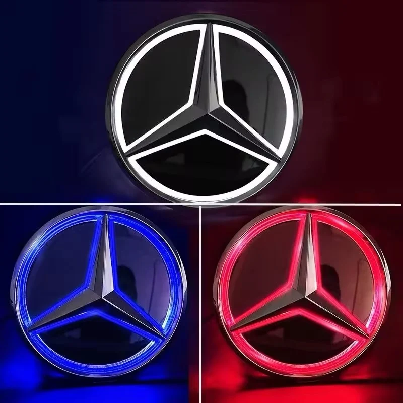 Logo lumineux Mercedes calandre LED