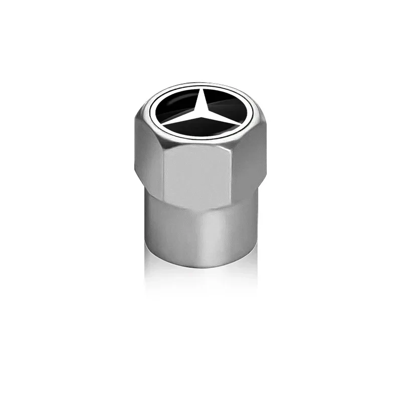 Bouchon Valve Mercedes métal argent