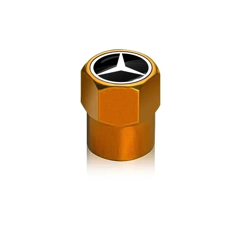 Bouchon Valve Mercedes métal orange