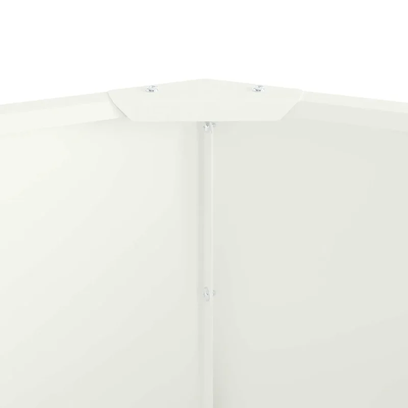 Jardinière ronde extérieure 120 x 120 x 35 cm pratique modèle moderne en acier blanc 02_0052965