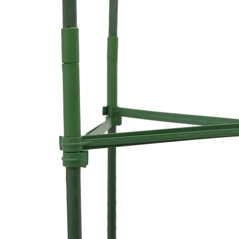Lot de 6 cages à tomates ajustables 32 x 29 x 116 cm en acier vert 02_0055597