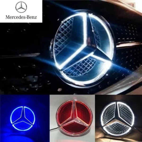Étoile logo Mercedes lumineux calandre