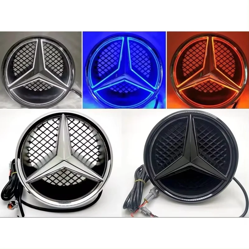 Étoile logo Mercedes lumineux calandre