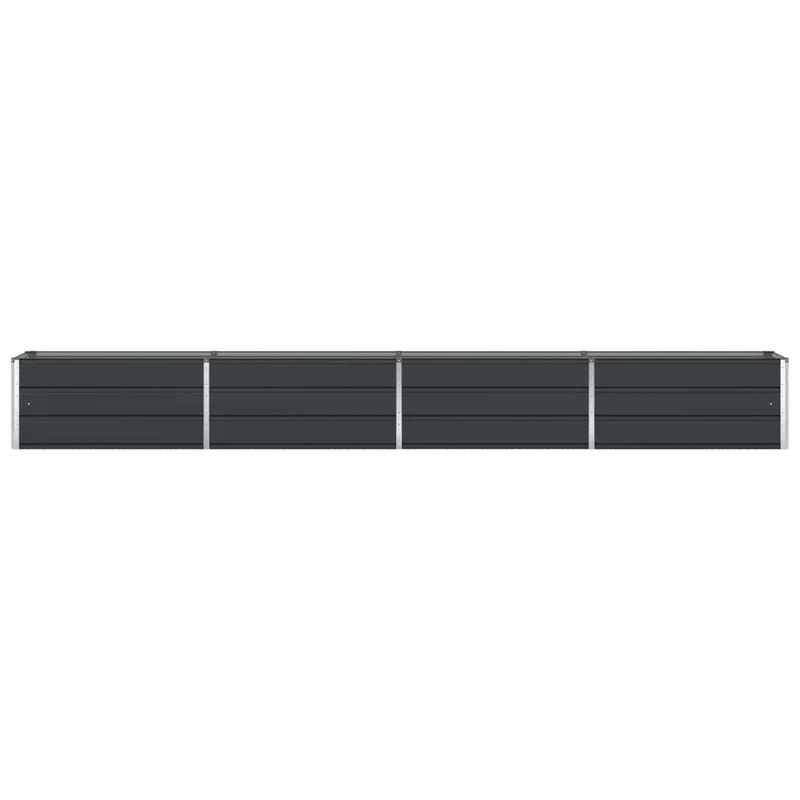 Jardinière design moderne jardin terrasse 480 x 50 x 45 cm en acier galvanisé anthracite 02_0059239