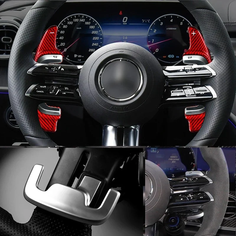 Extension palette au volant carbone Mercedes AMG GT50 GT53 E53 E63 CLS53 (2021-2024)