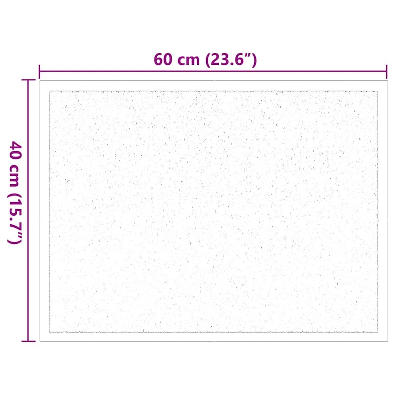 Tapis de porte rectangulaire antidérapant absorbant humidité 60 x 40 x 1.2 cm en tissu anthracite 02_0058993