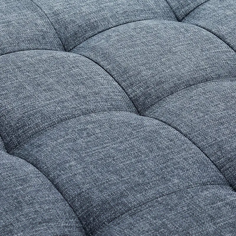 Tabouret avec rangement pouf rond pliant pliable rembourré couvercle repose-pieds gris 13_0002759_2