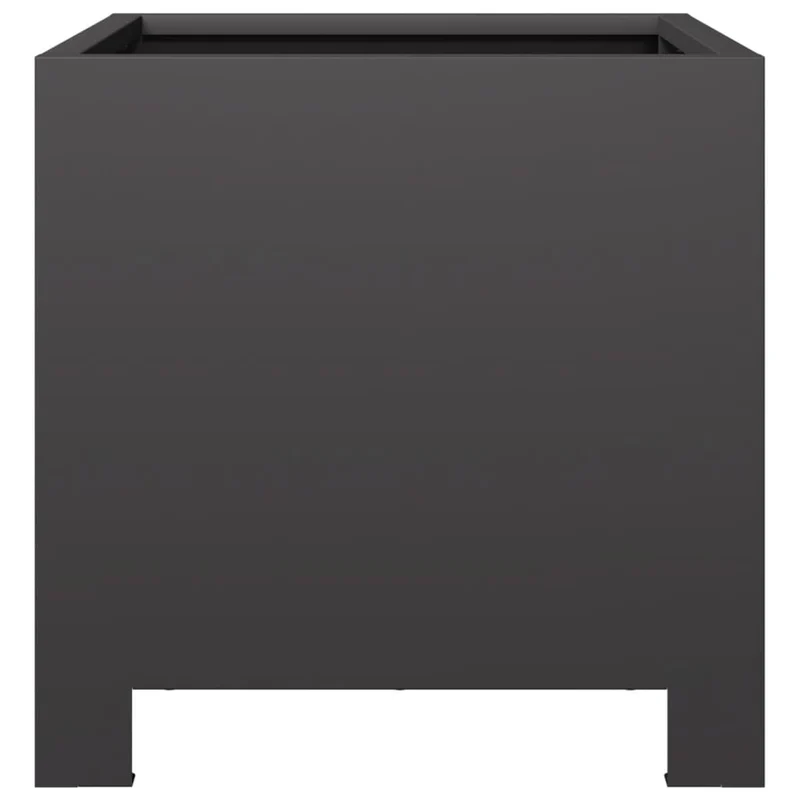 Jardinière bac lit surélevé plantes fleurs jardin terrasses lot de 2 30 x 30 x 30 cm acier noir 02_0038916