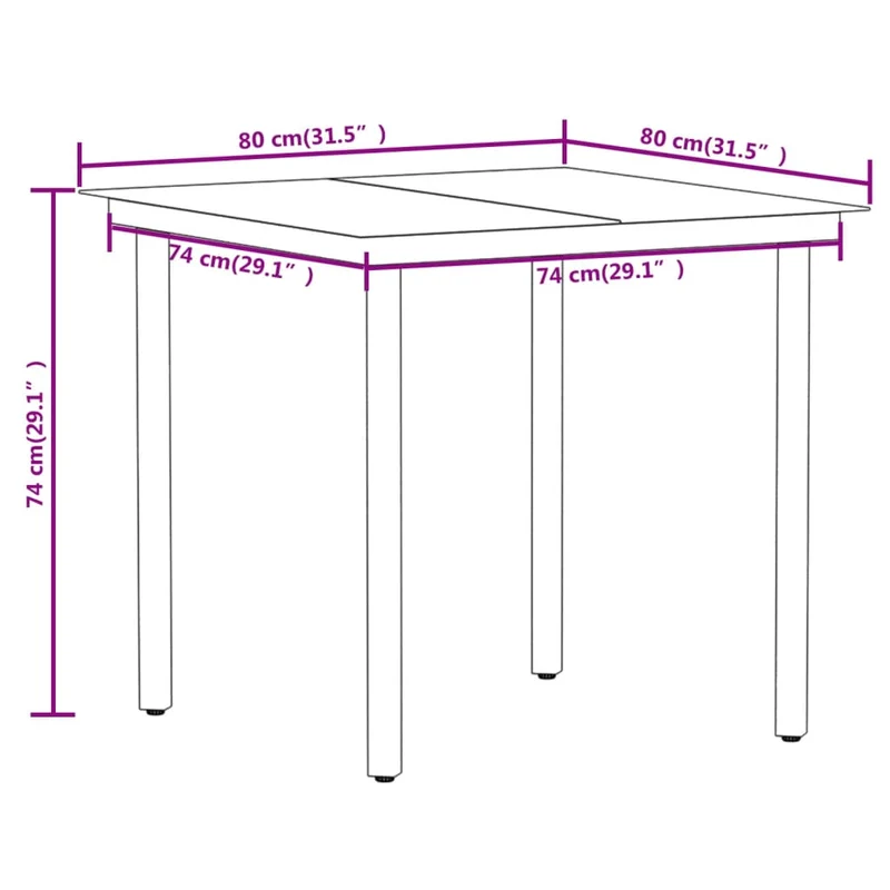 Ensemble de salle à manger de jardin meuble extérieur 5 pièces chêne 02_0013767