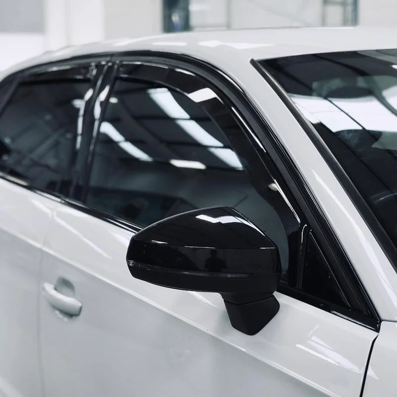 Coque rétroviseur Audi A3 8V noir brillant