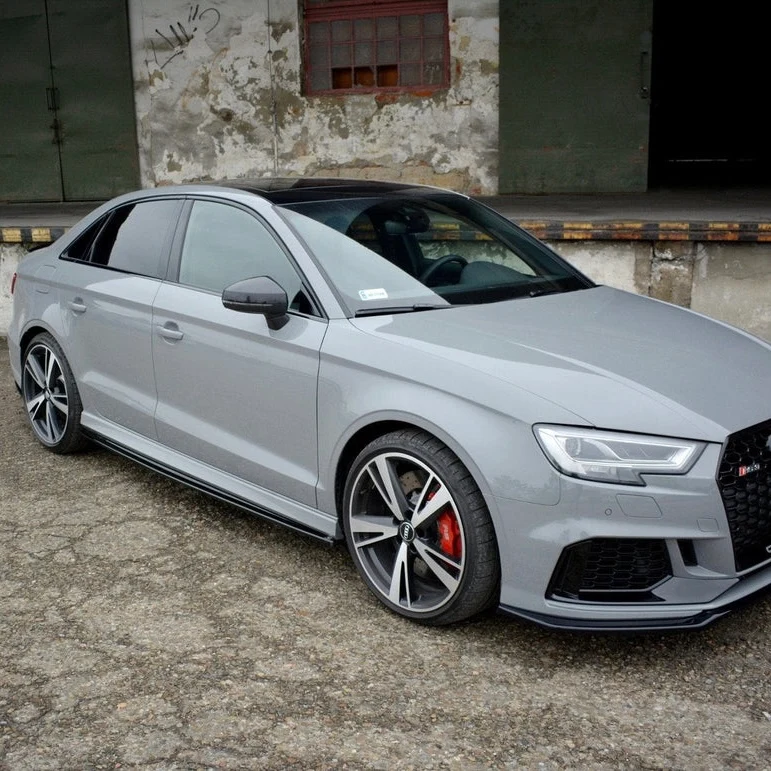 Coque rétroviseur Audi A3 8V noir brillant