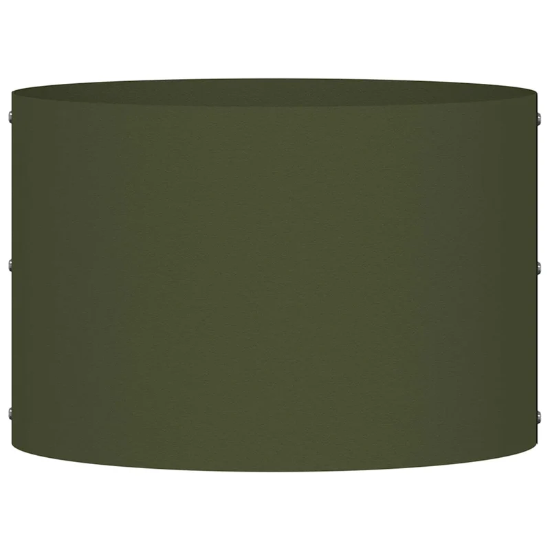 Anneau de jardinière rond extérieur 30 x 30 x 20 cm facile à monter style minimaliste en acier vert olive 02_0052238