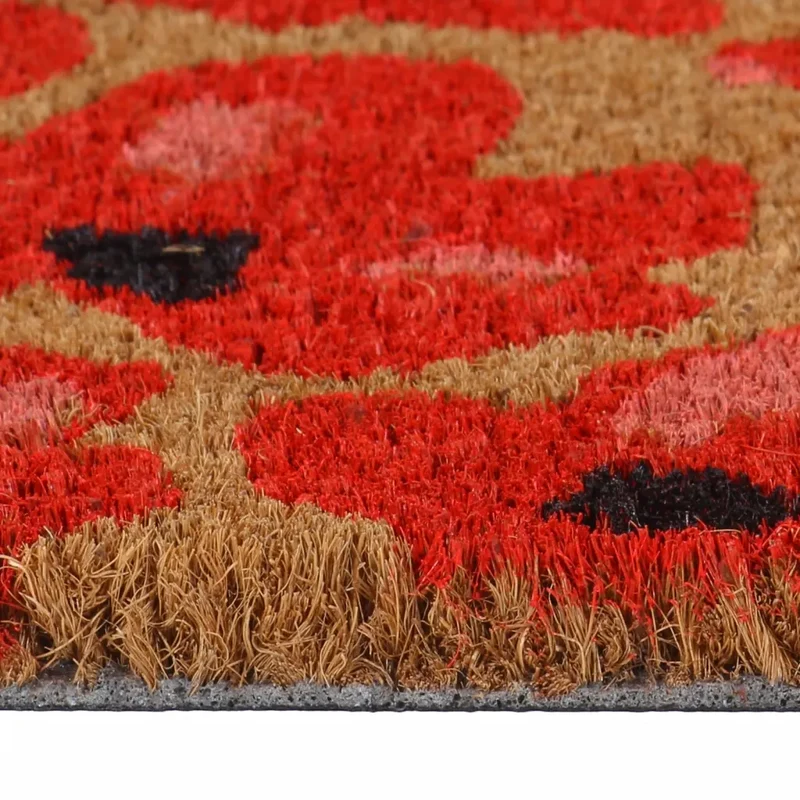Tapis de porte naturel 40 x 60 cm résistant à l'extérieur et antidérapant design touffeté en fibre de coco naturel 02_0046189