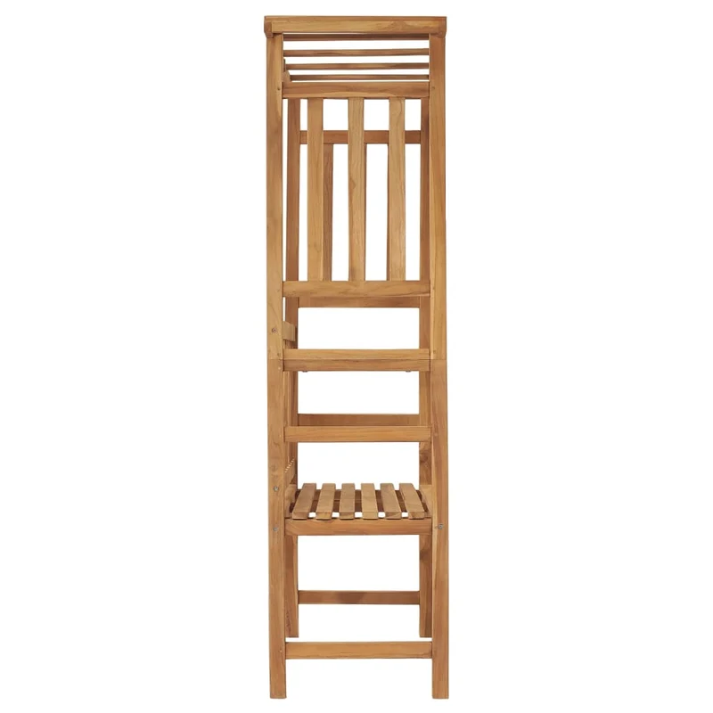 Banc de jardin meuble de patio d'extérieur terrasse avec pergola 115 cm bois de teck solide 02_0011637