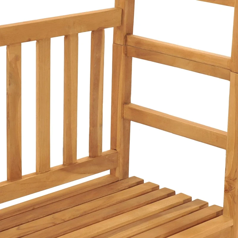Banc de jardin meuble de patio d'extérieur terrasse avec pergola 115 cm bois de teck solide 02_0011637