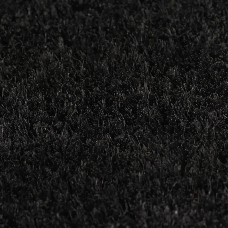 Lot de 5 tapis de porte antidérapants intérieur extérieur 40 x 60 cm en fibre de coco noir 02_0046161