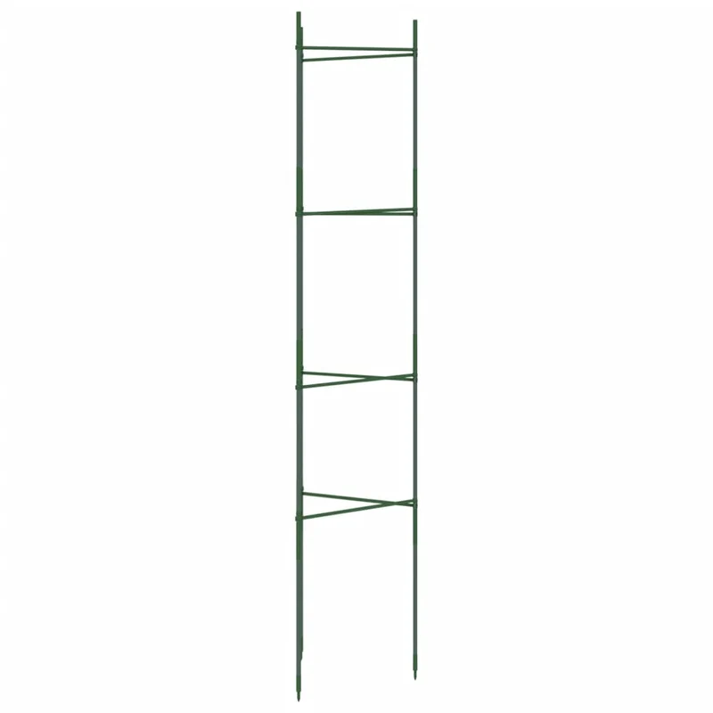 Lot de 8 cages à tomates ajustables 32 x 29 x 154 cm soutien optimal jardin en acier vert 02_0055602