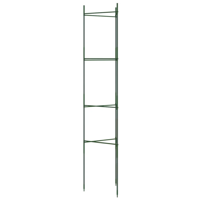 Lot de 8 cages à tomates ajustables 32 x 29 x 154 cm soutien optimal jardin en acier vert 02_0055602