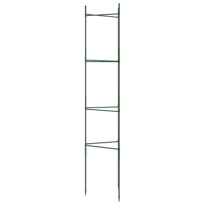 Lot de 8 cages à tomates ajustables 32 x 29 x 154 cm soutien optimal jardin en acier vert 02_0055602