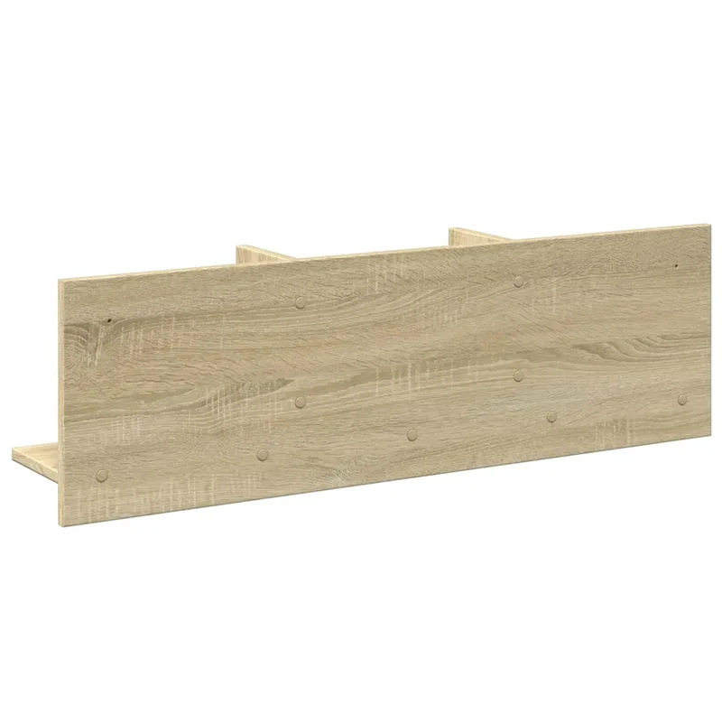 Armoire murale flottante 100 x 16,5 x 30 cm gain de place moderne déco intérieure en bois d'ingénierie chêne sonoma 02_0050588