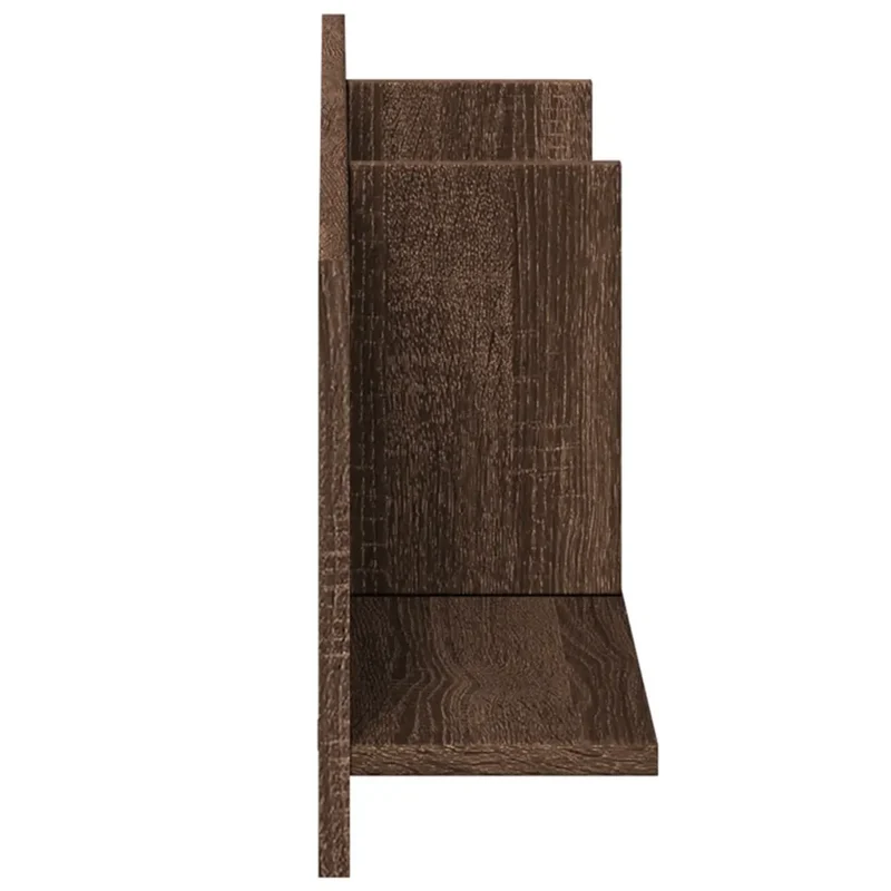 Armoire murale flottante rangement pratique 100 x 16,5 x 30 cm en bois d'ingénierie marron 02_0050592