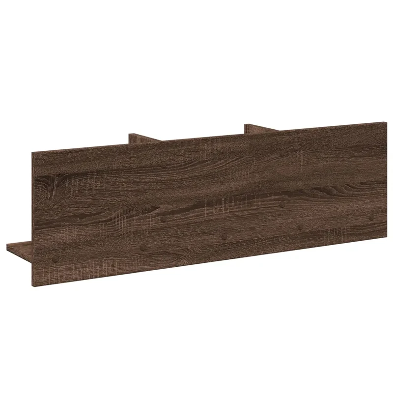 Armoire murale flottante rangement pratique 100 x 16,5 x 30 cm en bois d'ingénierie marron 02_0050592