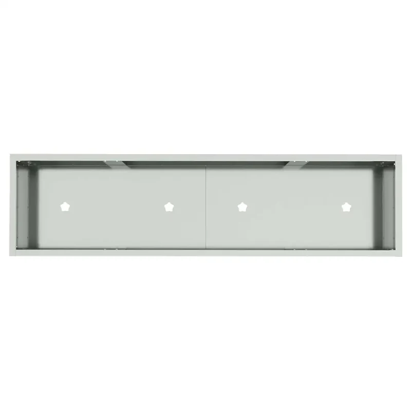 Bac de jardin surélevé moderne 100 x 26 x 82 cm facile à nettoyer design contemporain en acier galvanisé argent 02_0052093