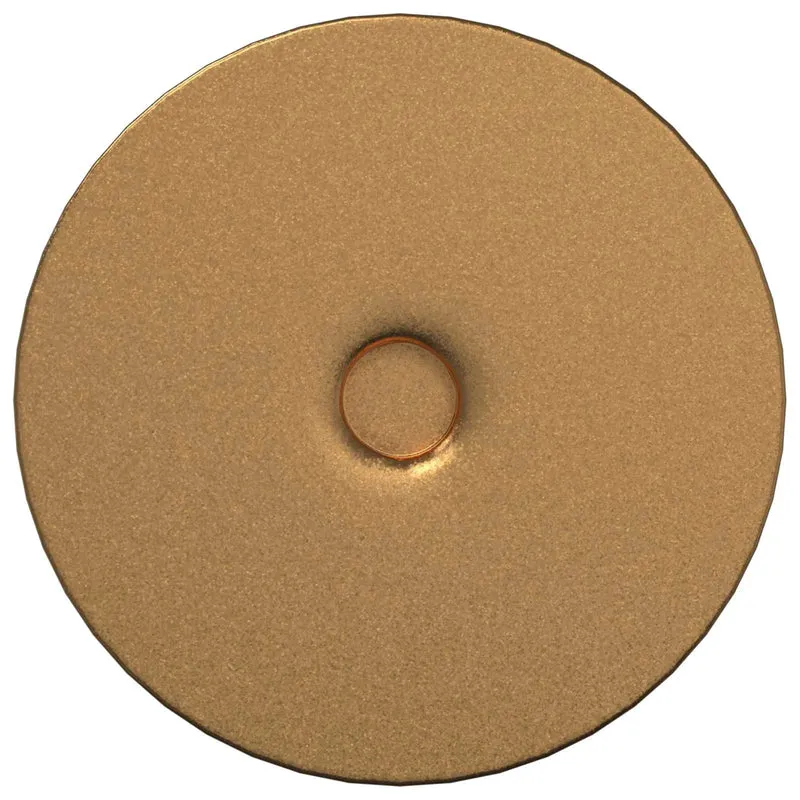 Lot de 2 pieds coniques dorés design épuré très flexible 98 x 40 mm en fer doré 02_0051993