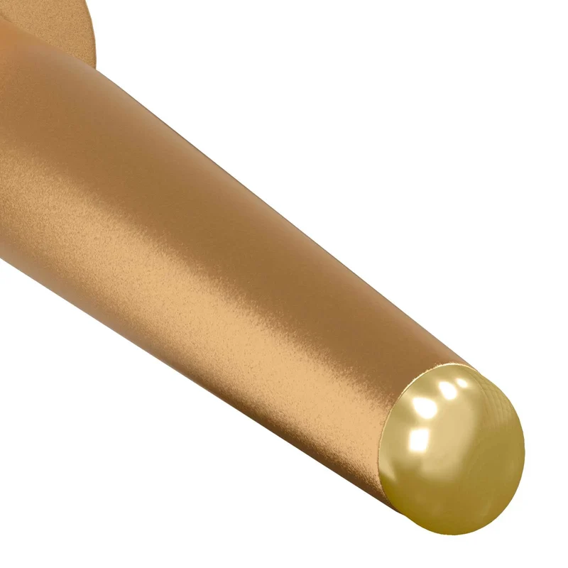Lot de 2 pieds coniques dorés design épuré très flexible 98 x 40 mm en fer doré 02_0051993