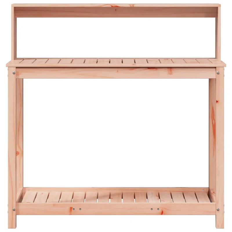Table de rempotage avec étagères 108 x 50 x 109 cm robuste et ventilée style contemporain en bois massif de douglas 02_0049248