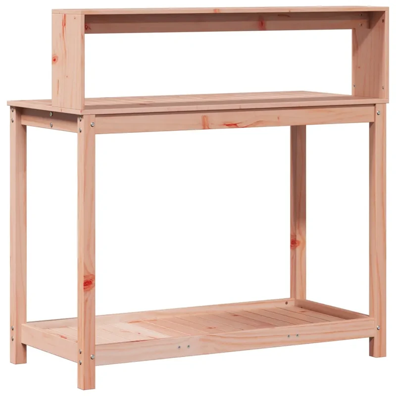 Table de rempotage avec étagères 108 x 50 x 109 cm robuste et ventilée style contemporain en bois massif de douglas 02_0049248